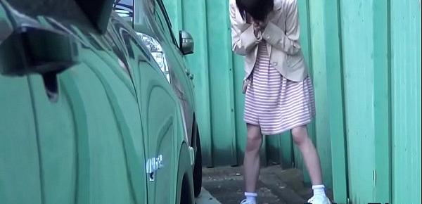  Japanese whore pissing outdoors